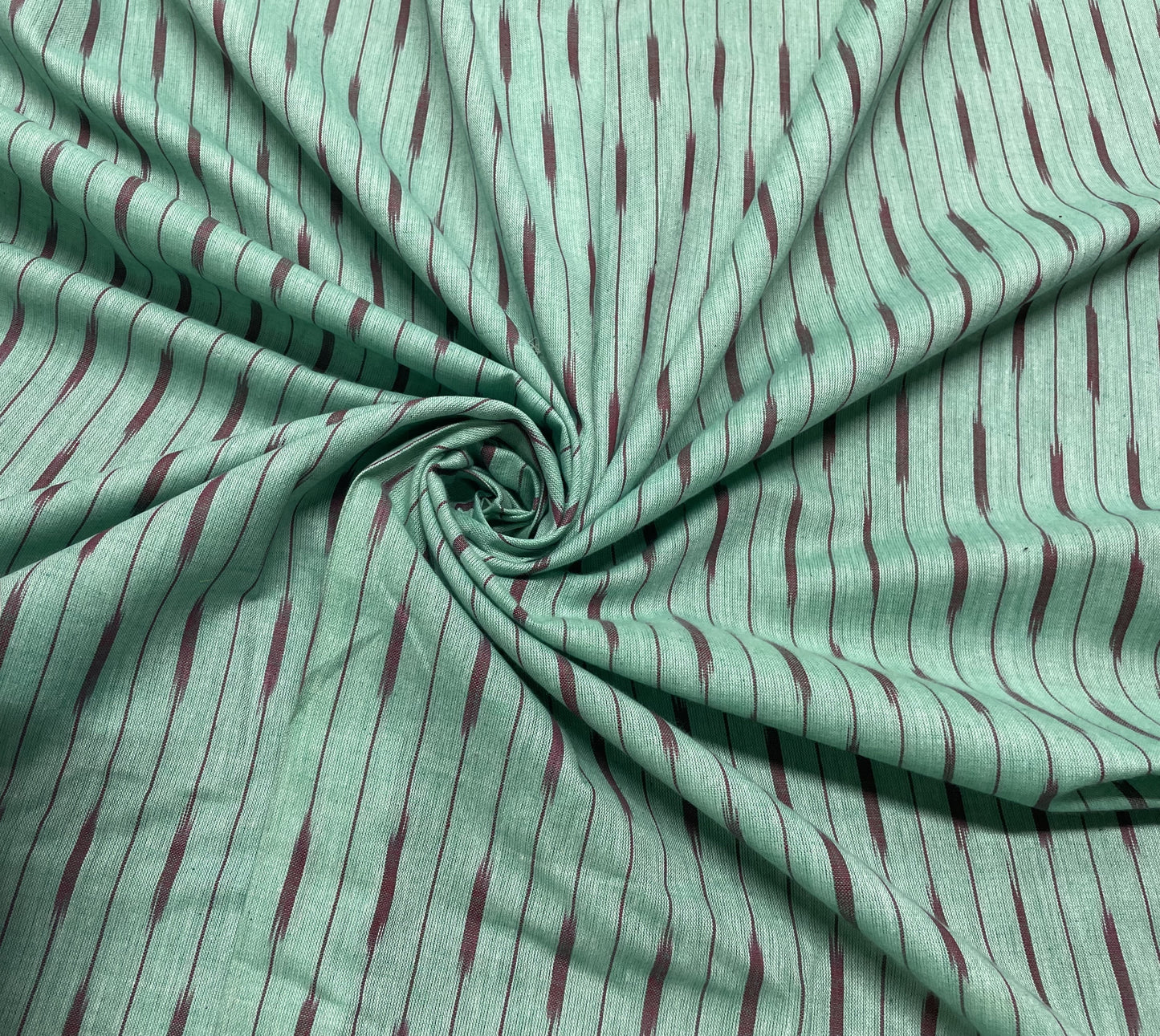 Green Cotton Handloom Ikat (Sku: IK-77)