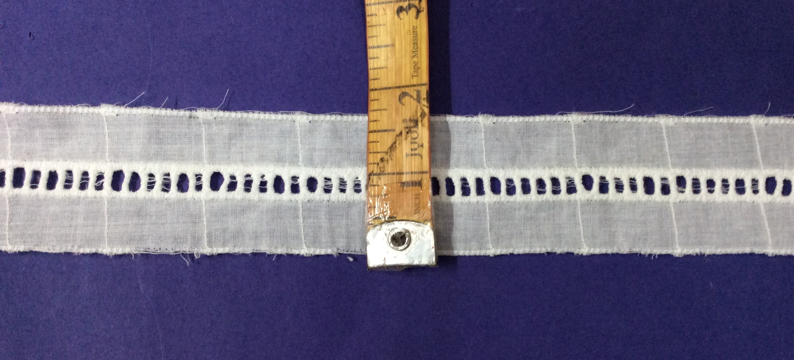Cotton Schiffli Ladder Dyeable Lace (Sku: AC-132)
