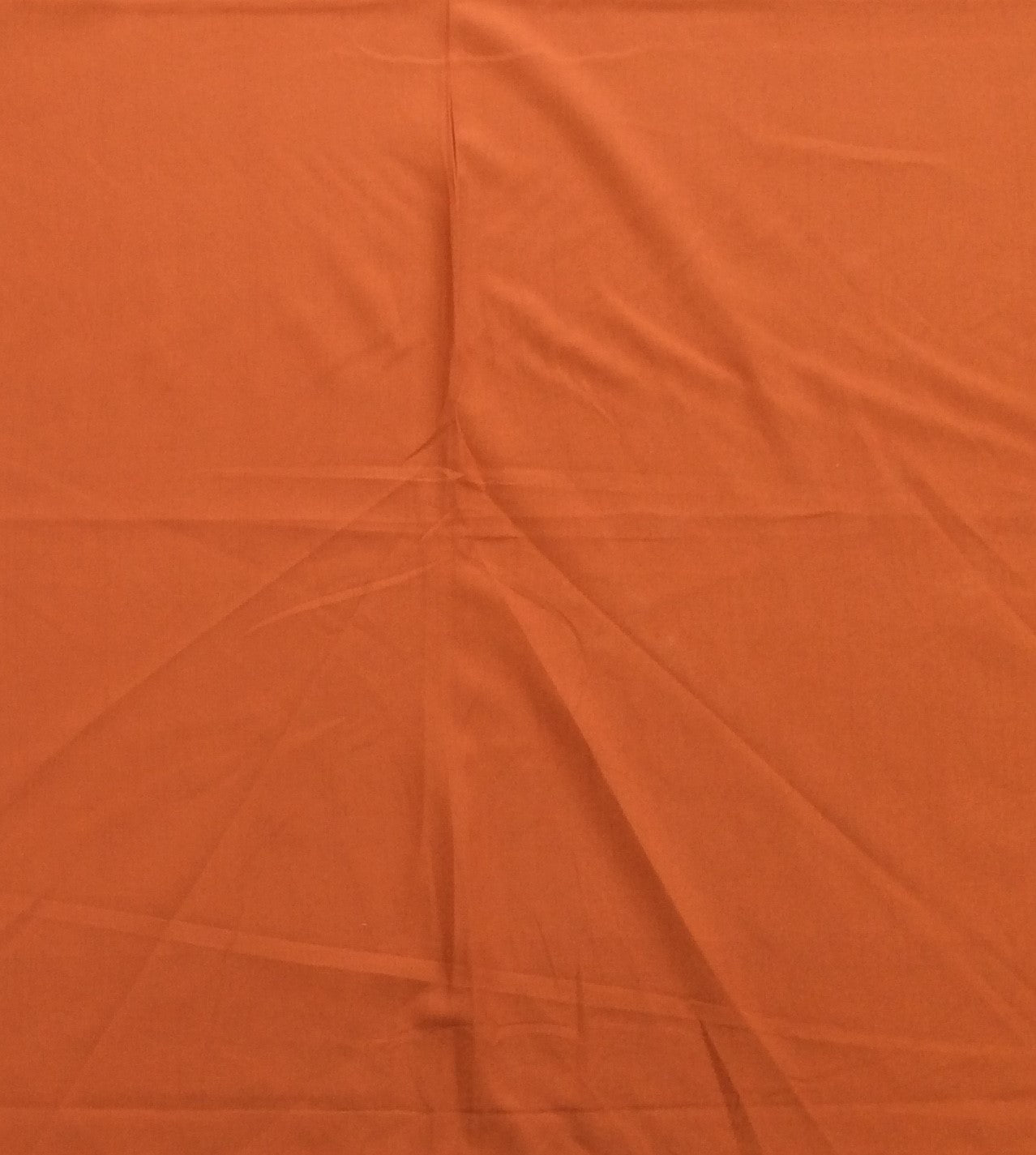 Rust color Plain Fine Quality Cotton Handloon Fabric