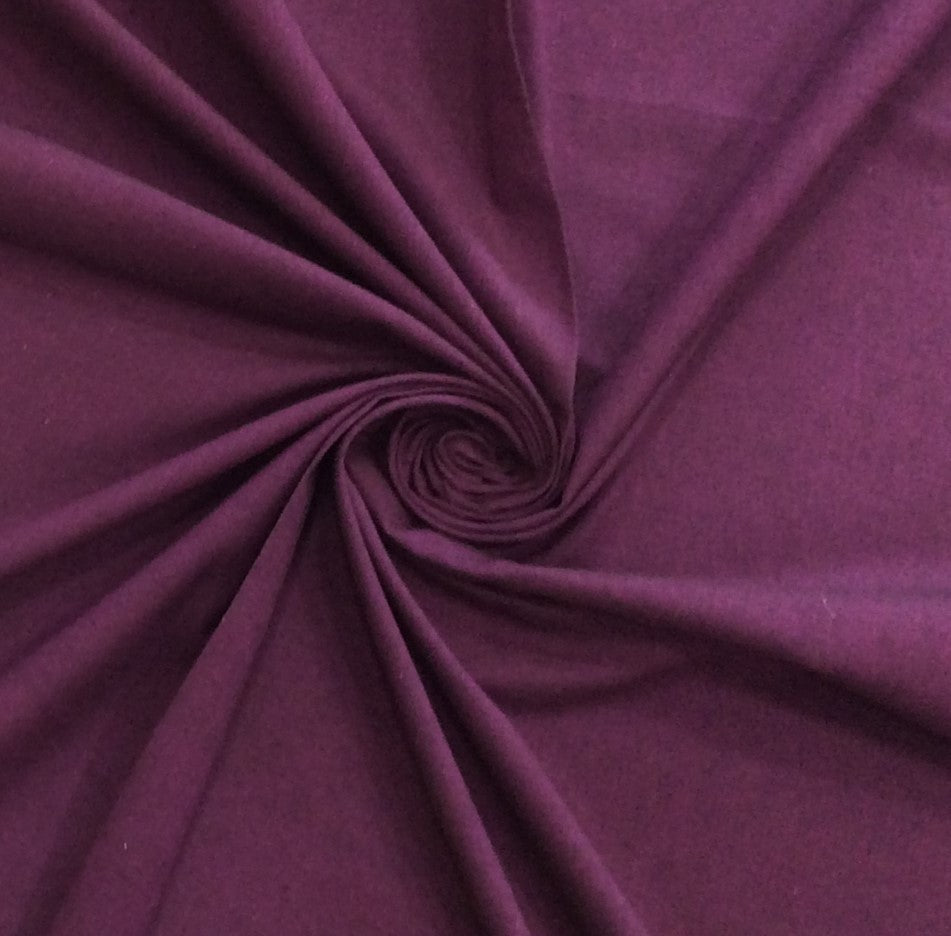 Purple color Plain Cotton Handloom Fabric