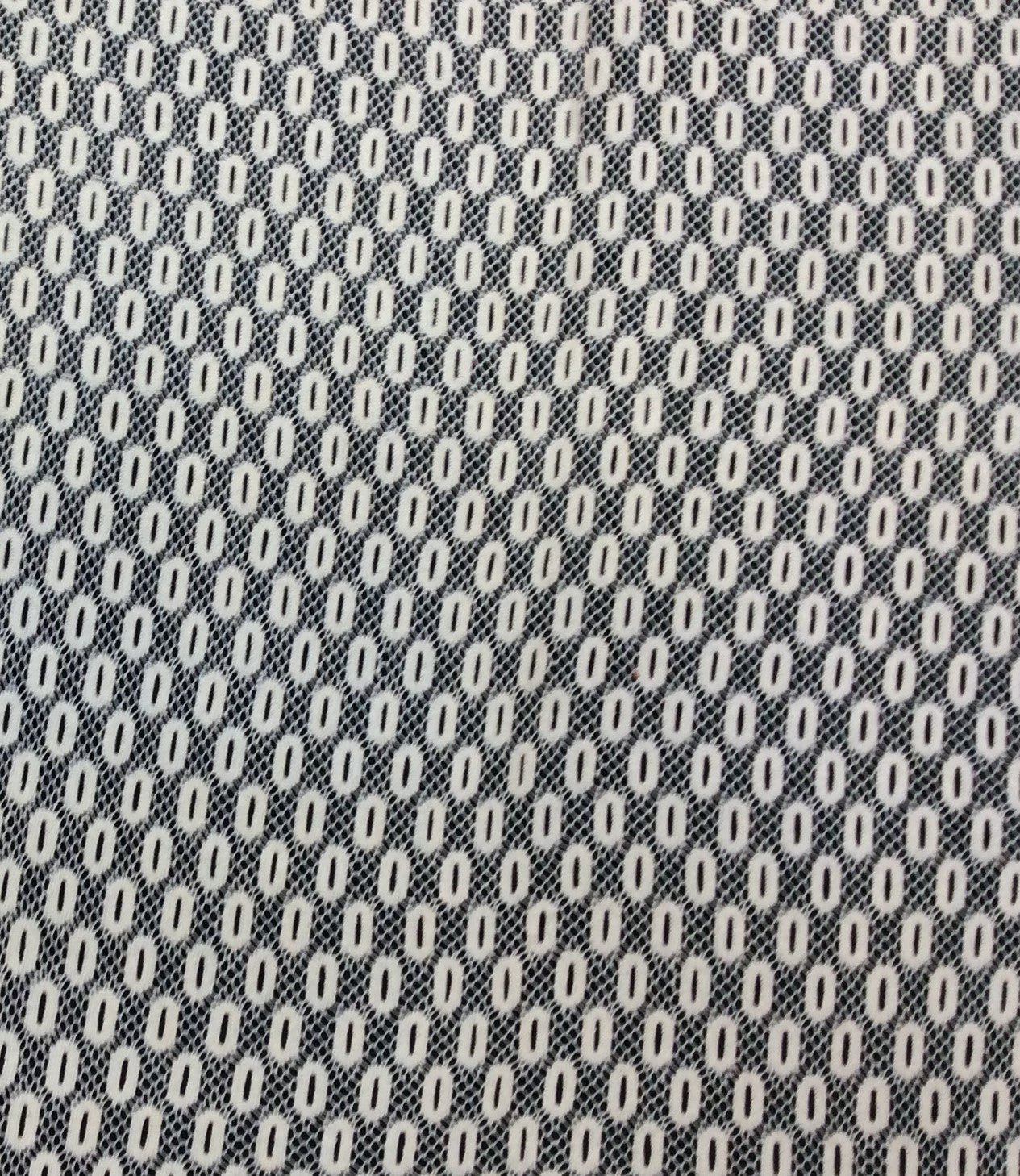 Off White Cotton Dyeable Net Fabric