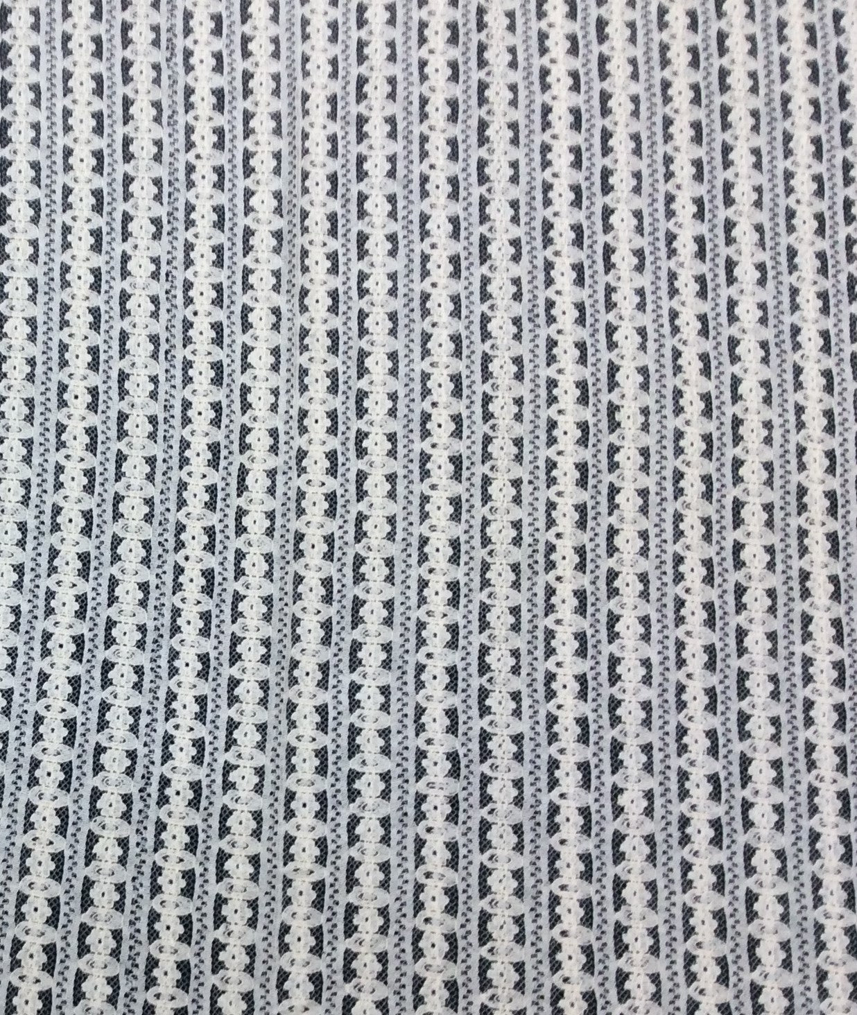 Off White Dyeable Cotton Nylon Net Fabric