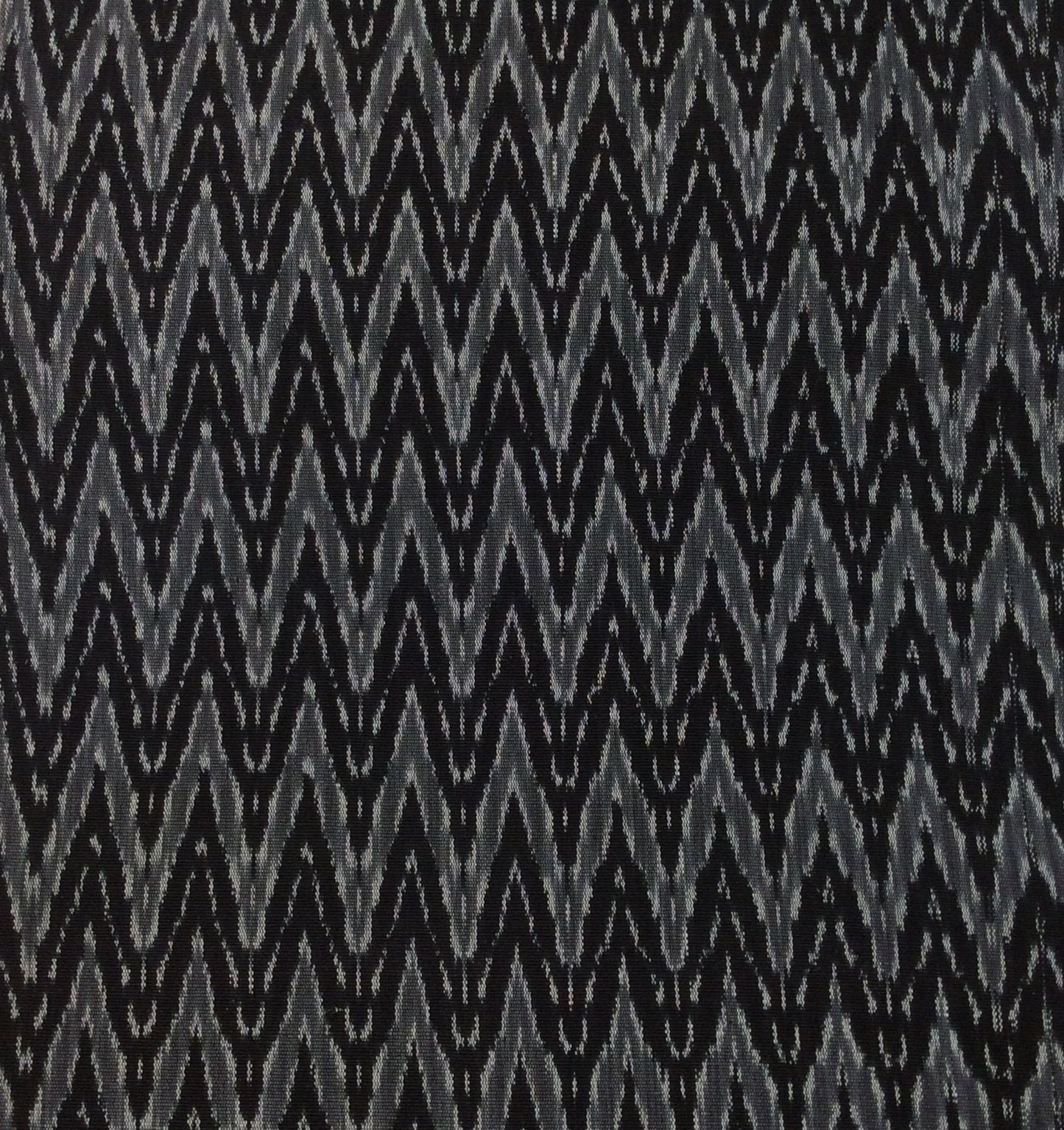 Black & Grey Chevron Thick Cotton Handloom Ikat (Sku: IKK-209)