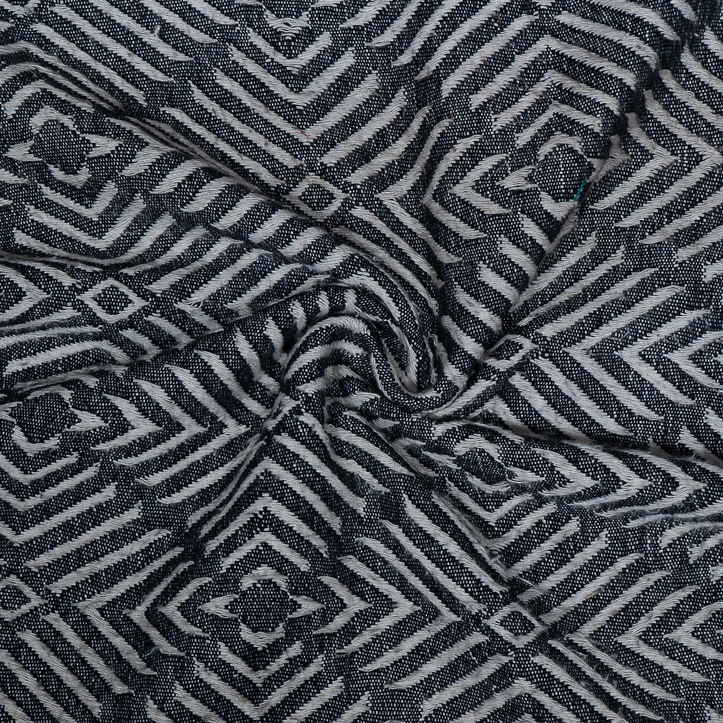 Grey & White Cotton Jacquard (Sku: J-258)