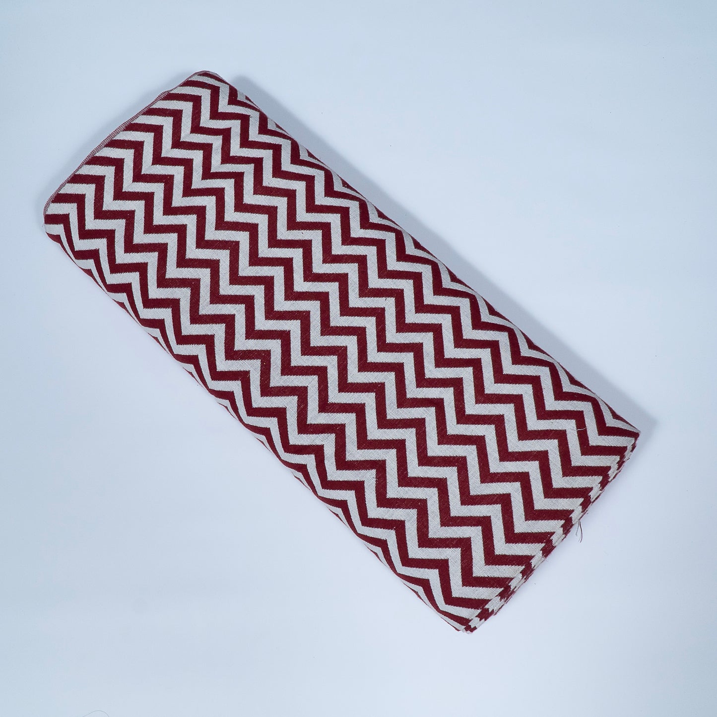 Red Chevron Cotton Jacquard | SKU: J-318