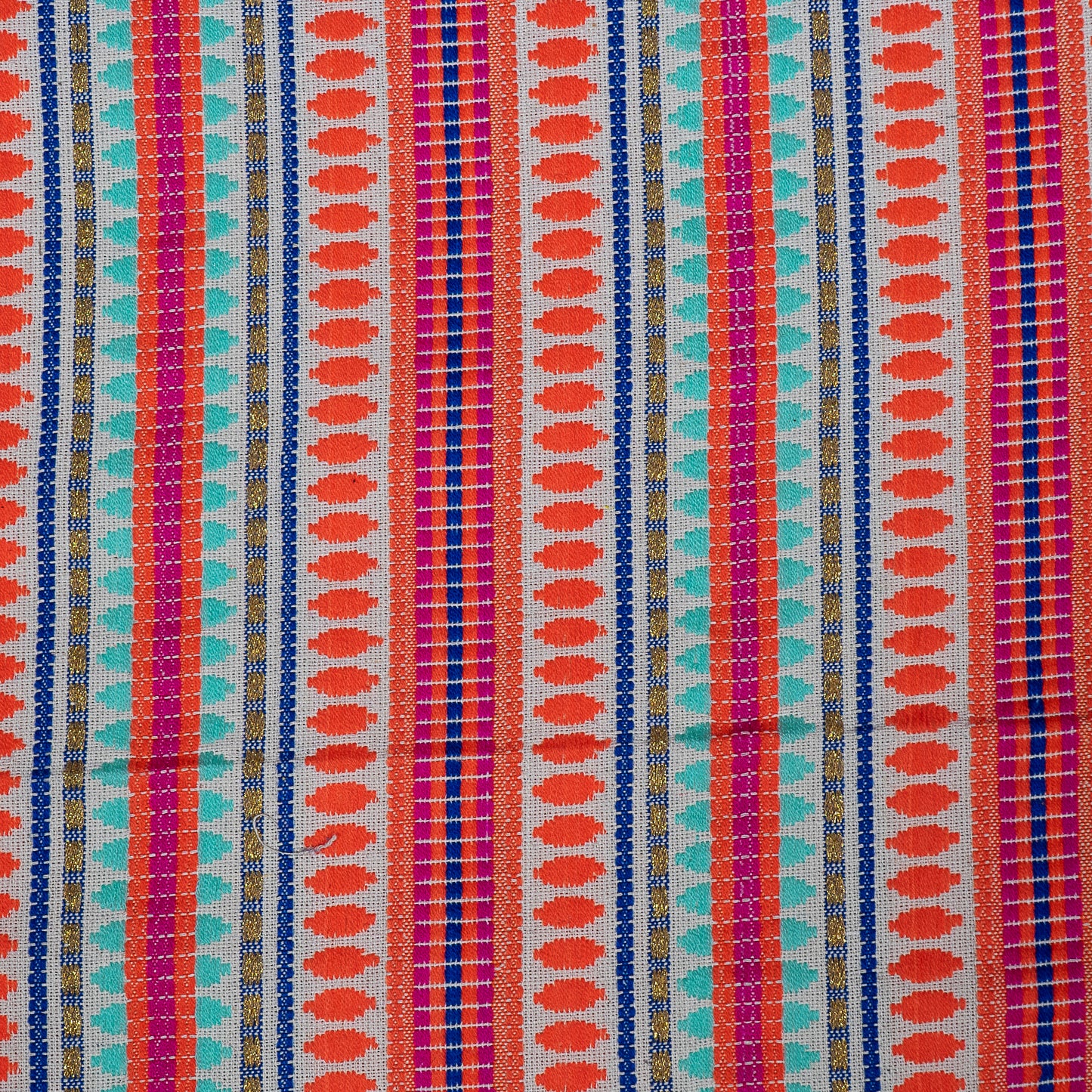 Orange Capsule Cotton Blend Jacquard (Sku: J-346)