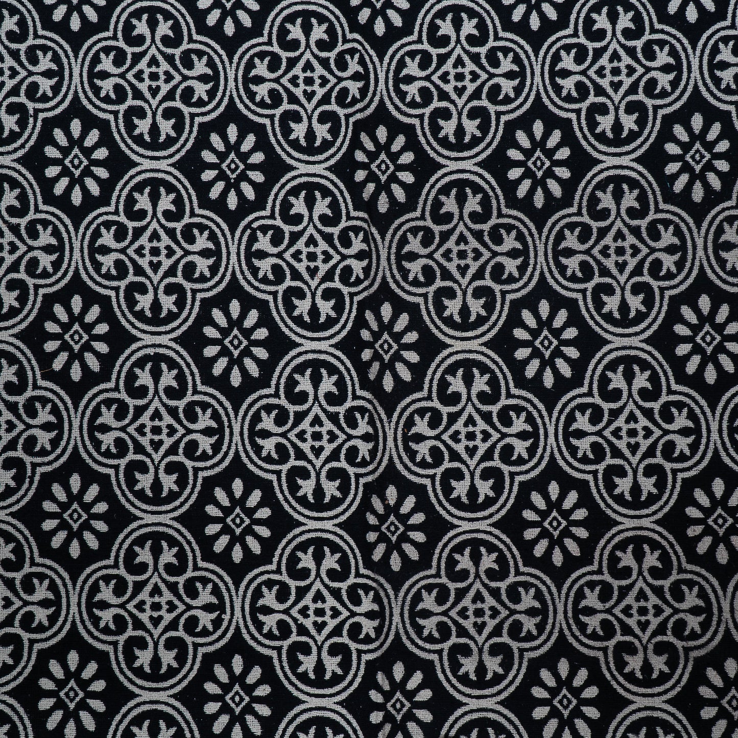 Black & White Cotton Jacquard (Sku: J-353)