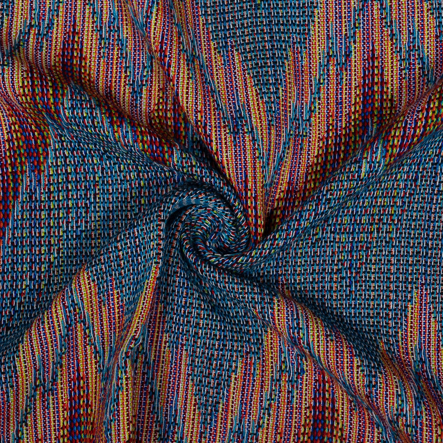 Multi Color Chevron Cotton Blend Jacquard (Sku: J-361)