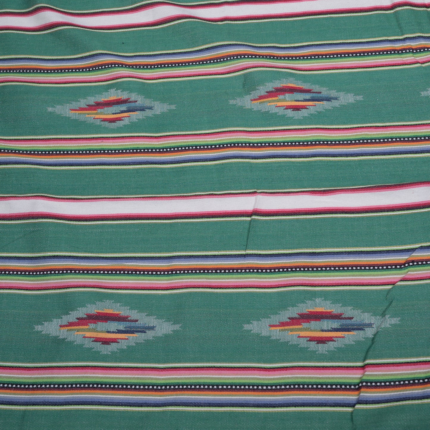 Green Multicolor Lightweight Cotton Jacquard ( SKU: J-423 )