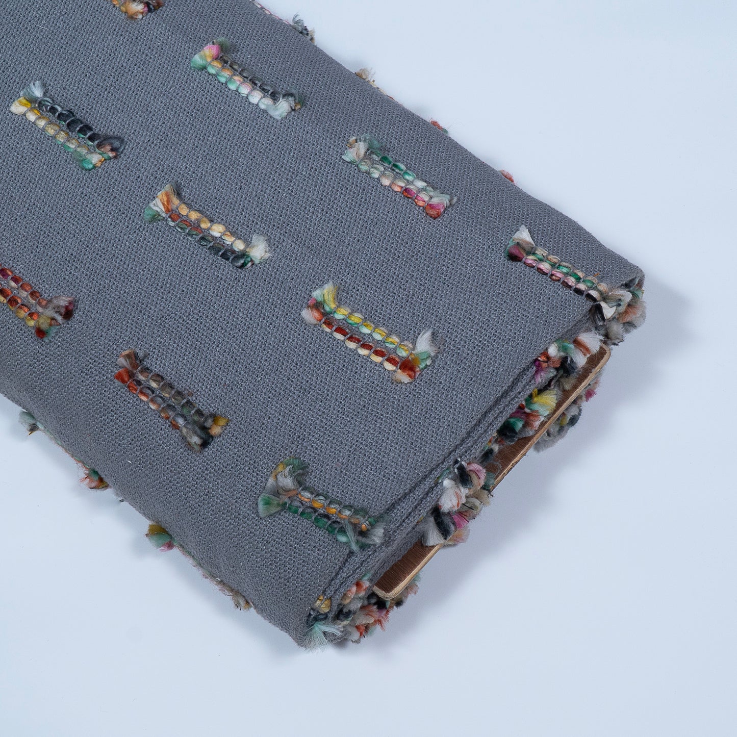 Grey Cotton Acrylic Jacquard (Sku: J-444)