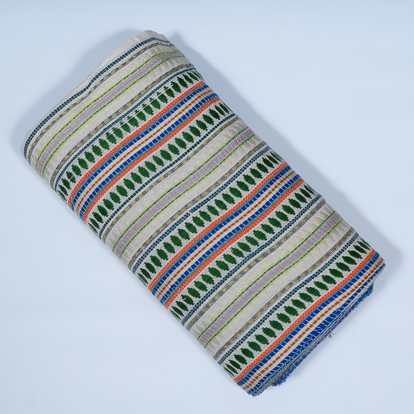 Green Cotton Blend Capsule Jacquard | SKU: J-458