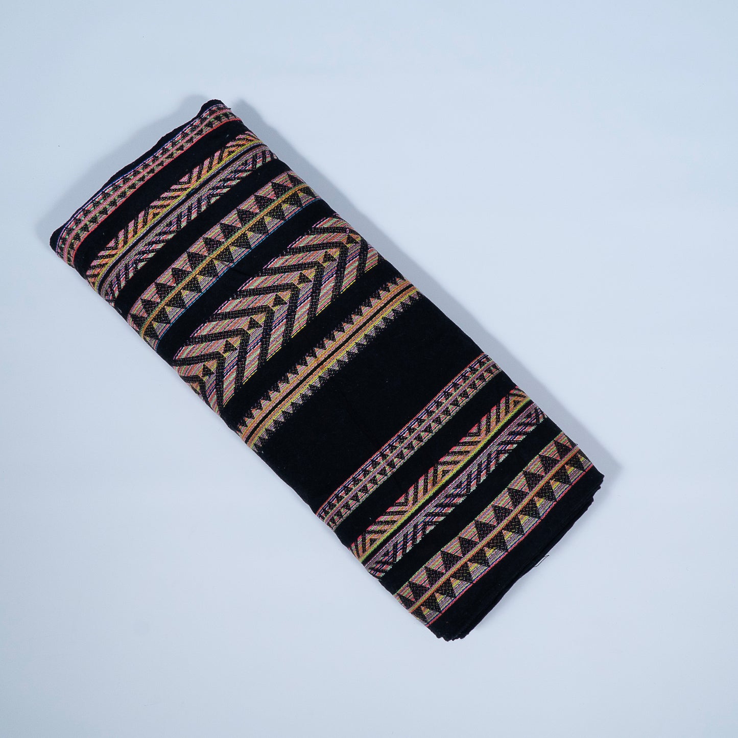 Black Base Lightweight Cotton Jacquard | SKU: J-486