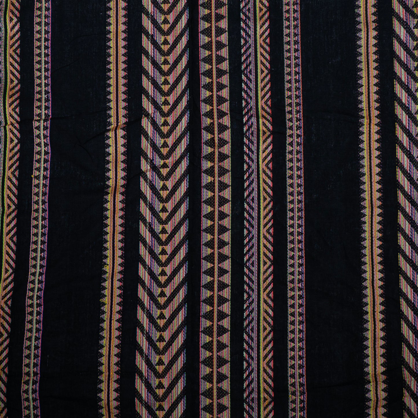 Black Base Lightweight Cotton Jacquard (Sku: J-486)