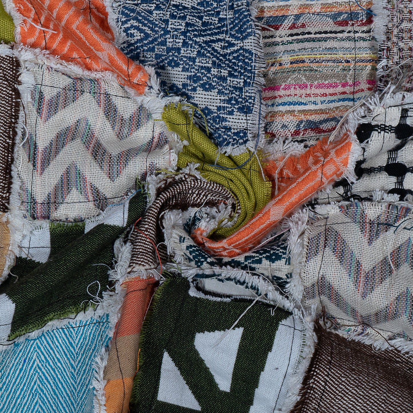 Multicolor Patchwork Cotton Jacquard (Sku: J-513)