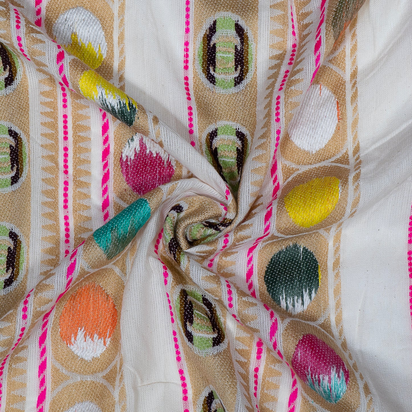 Multicolor Lightweight Cotton Jacquard (Sku: J-539)