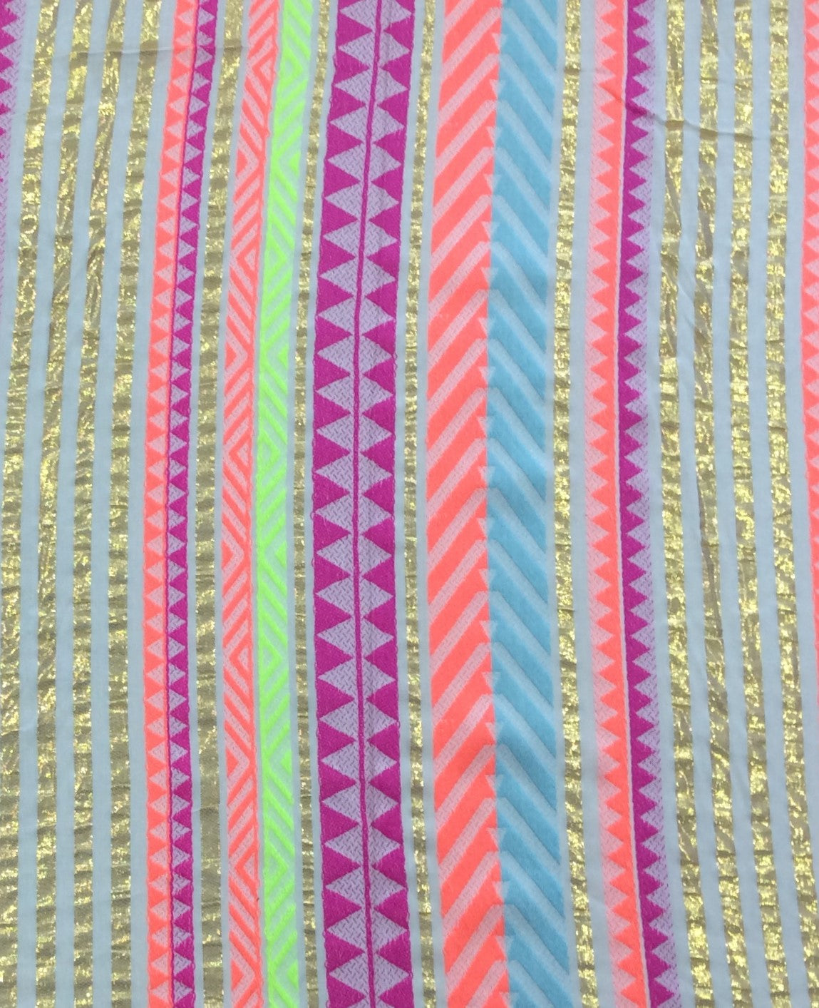 Multicolor Acrylic Cotton Lurex Lightweight Jacquard (SKU: J-582)