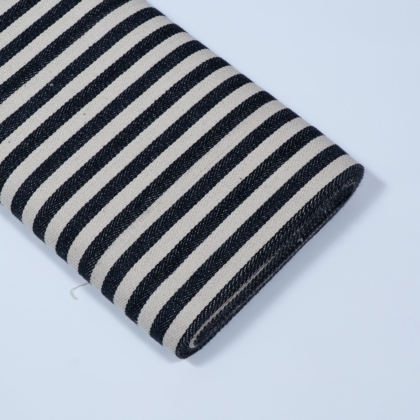 Black & White Stripe Cotton Jacquard (Sku: J-67)