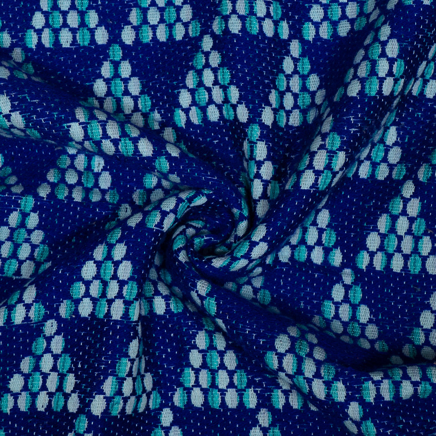 Blue Cotton Acrylic Jacquard (Sku: J-88)