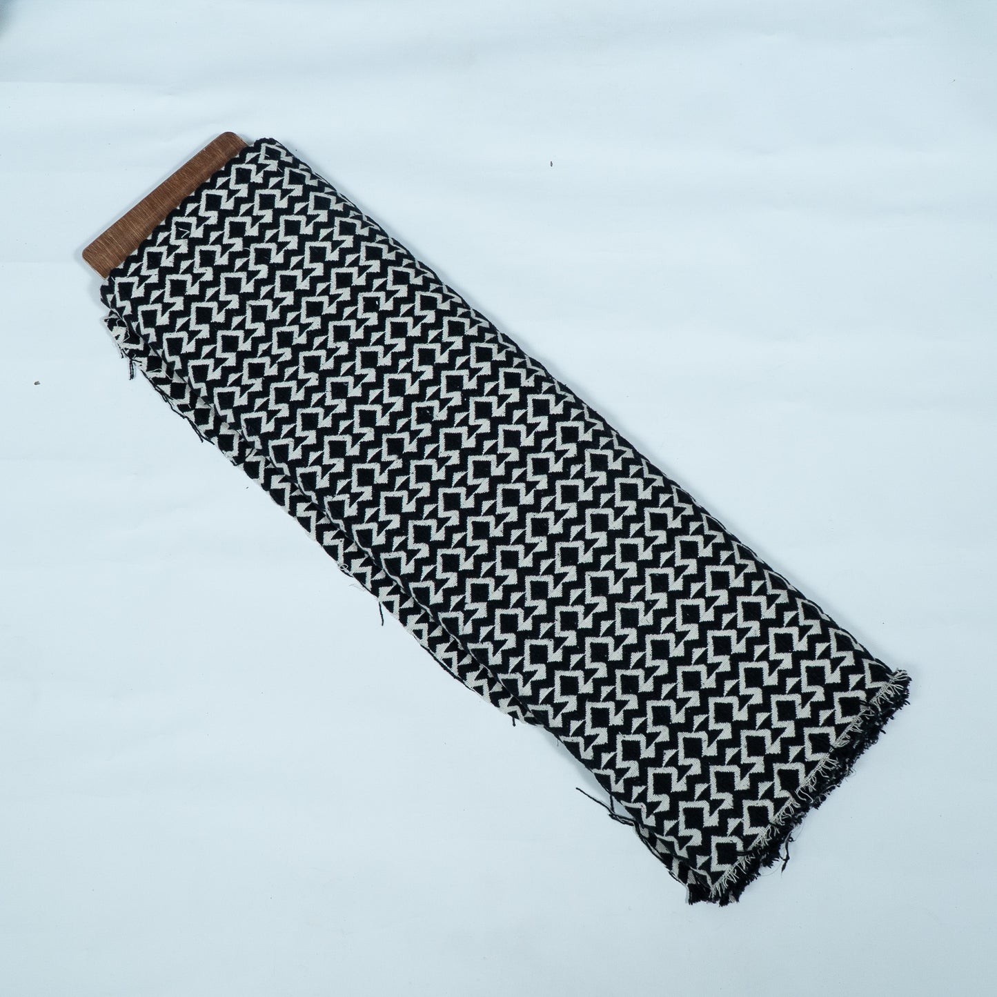 Black & White Abstract Design Cotton Blend Jacquard | SKU: JDD-280