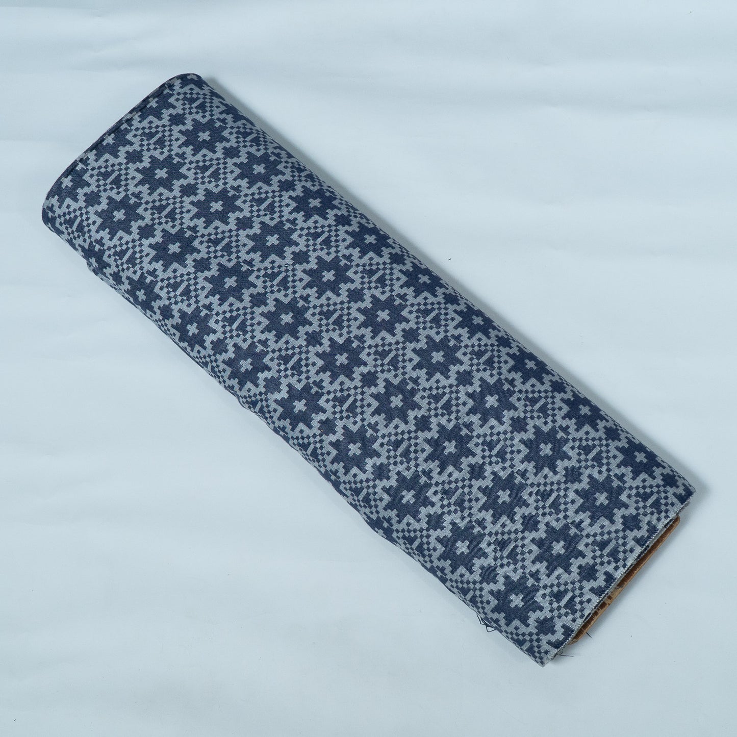 Blue & Grey color Abstract Design Cotton Blend Jacquard | SKU: JDD-286