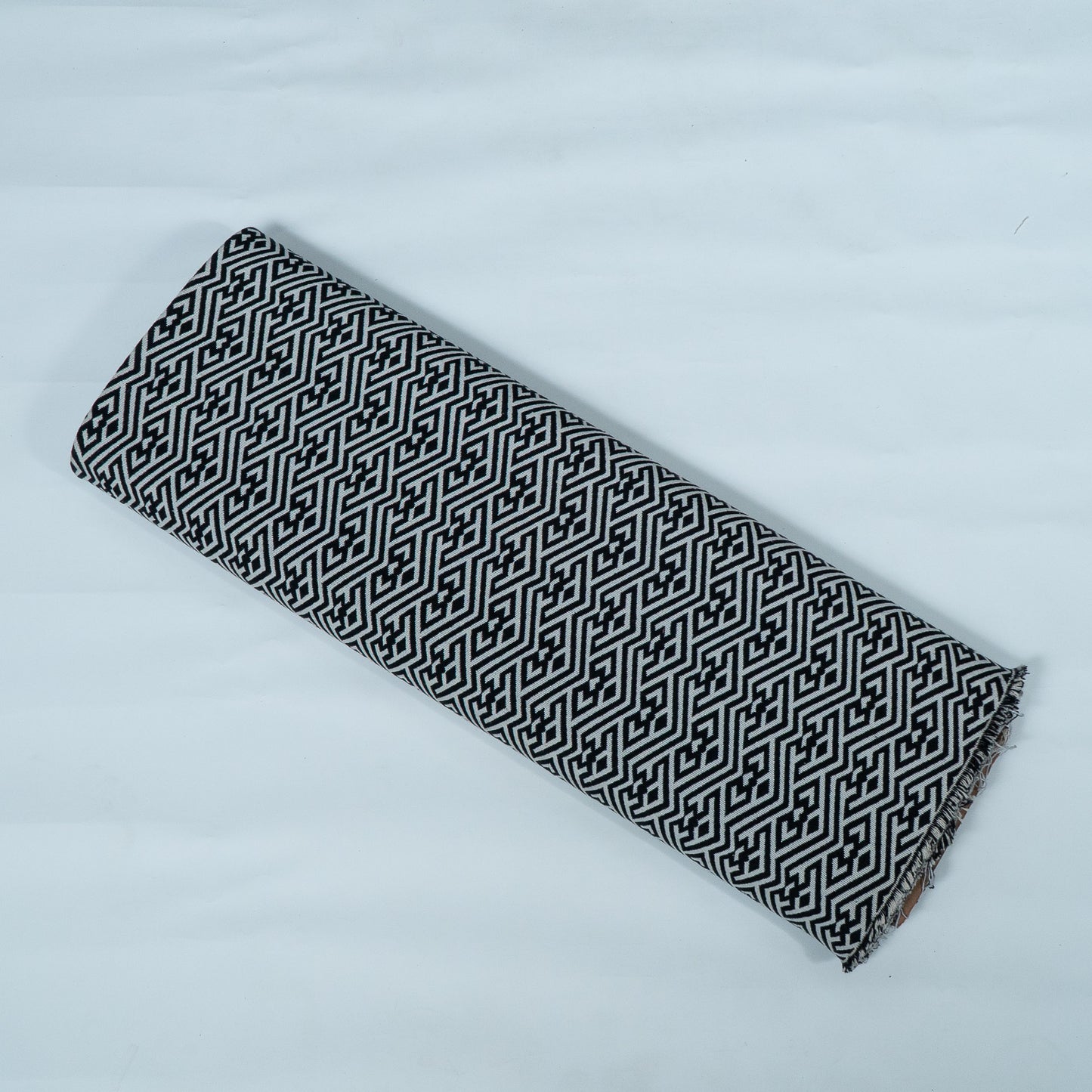 Black & White Abstract Cotton Blend Jacquard | SKU : JDD-39