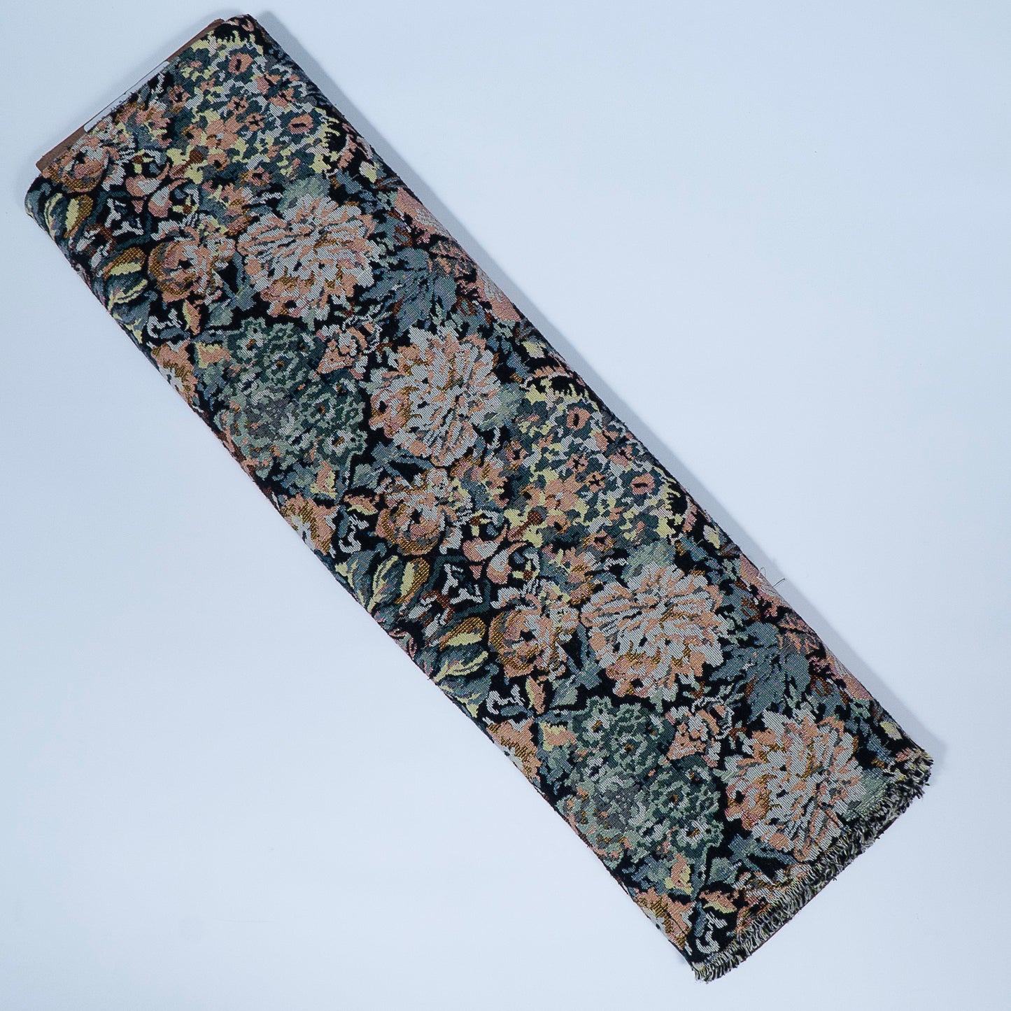 Black base Color Floral Design Cotton Jacquard (Sku: JDD-402)