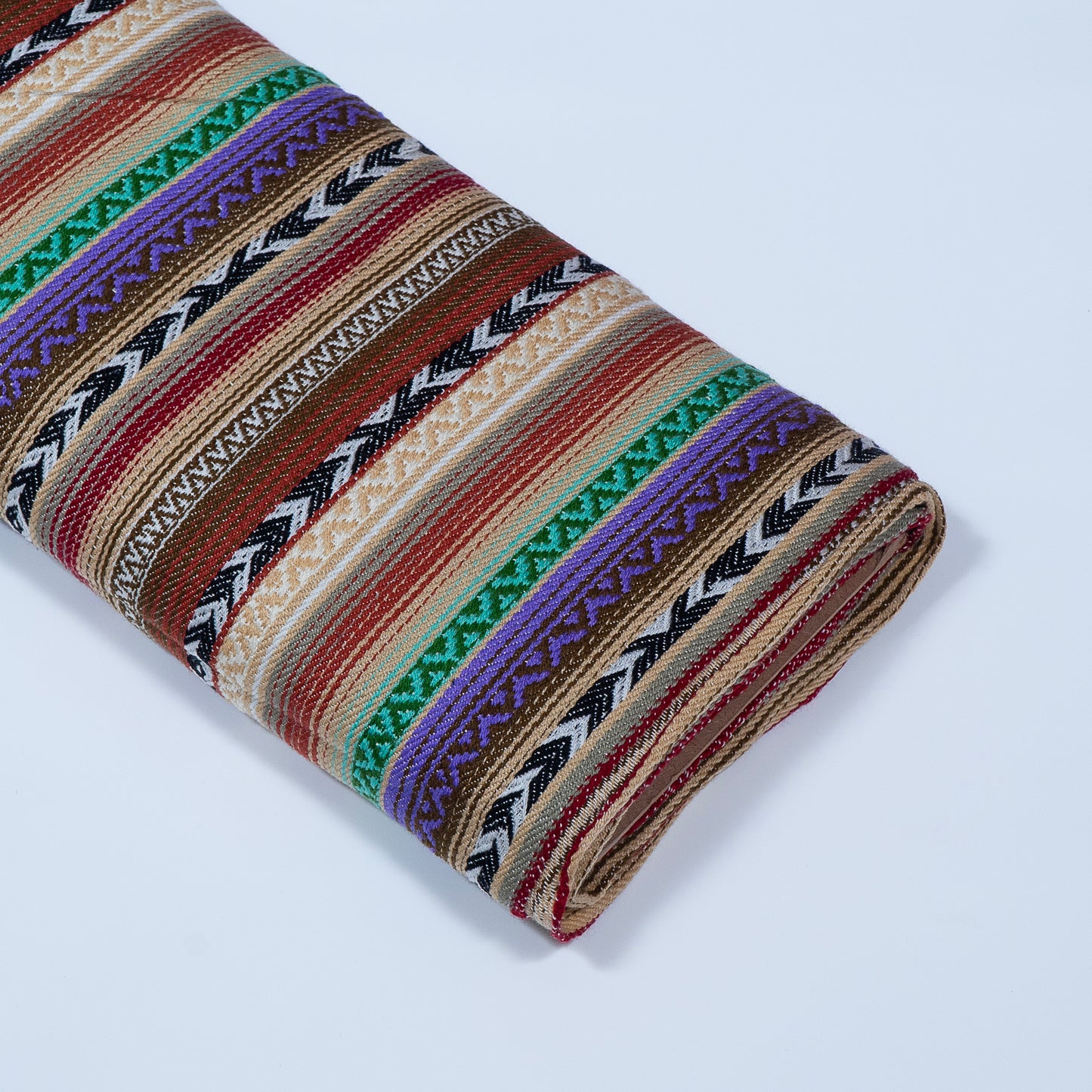 Multicolor Stripe Design Cotton Acrylic Jacquard (Sku: JDD-424)