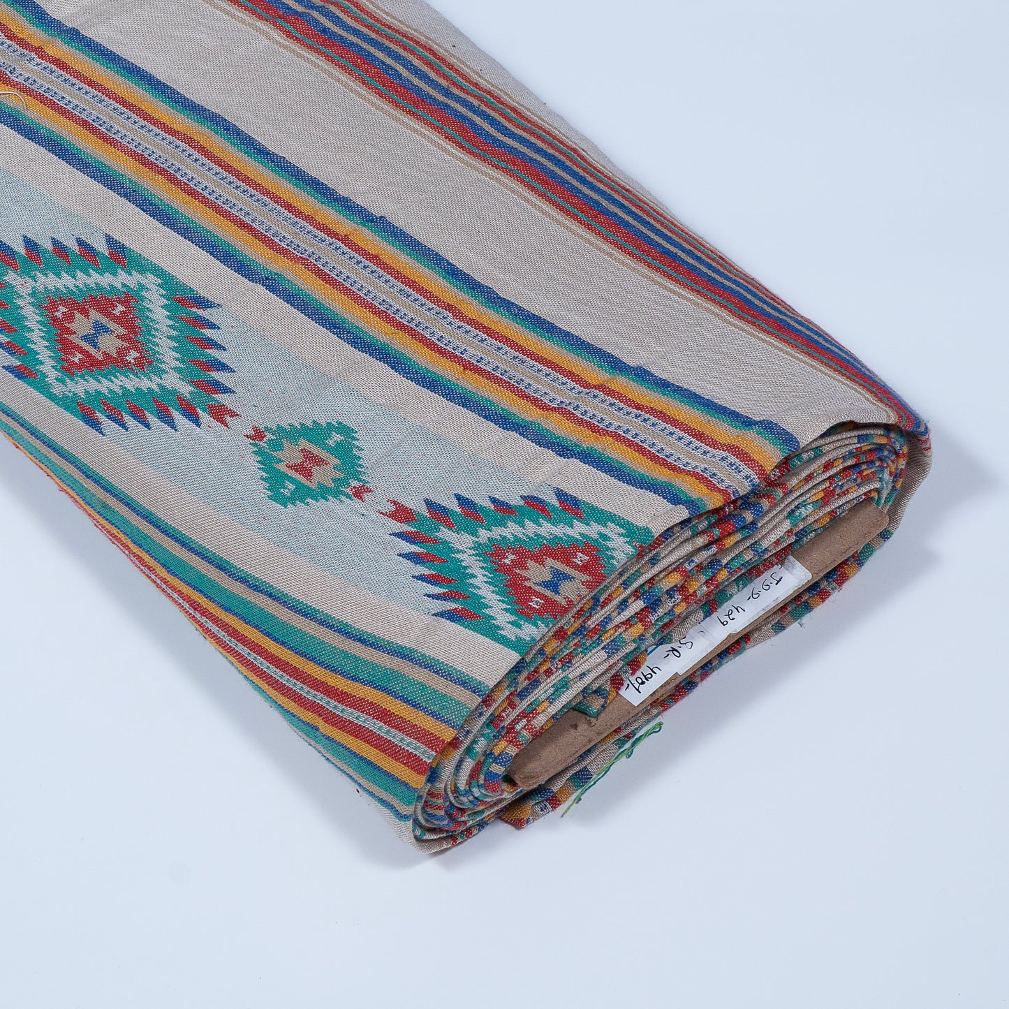 Multicolor Geometric Design Cotton Jacquard (Sku: JDD-429)