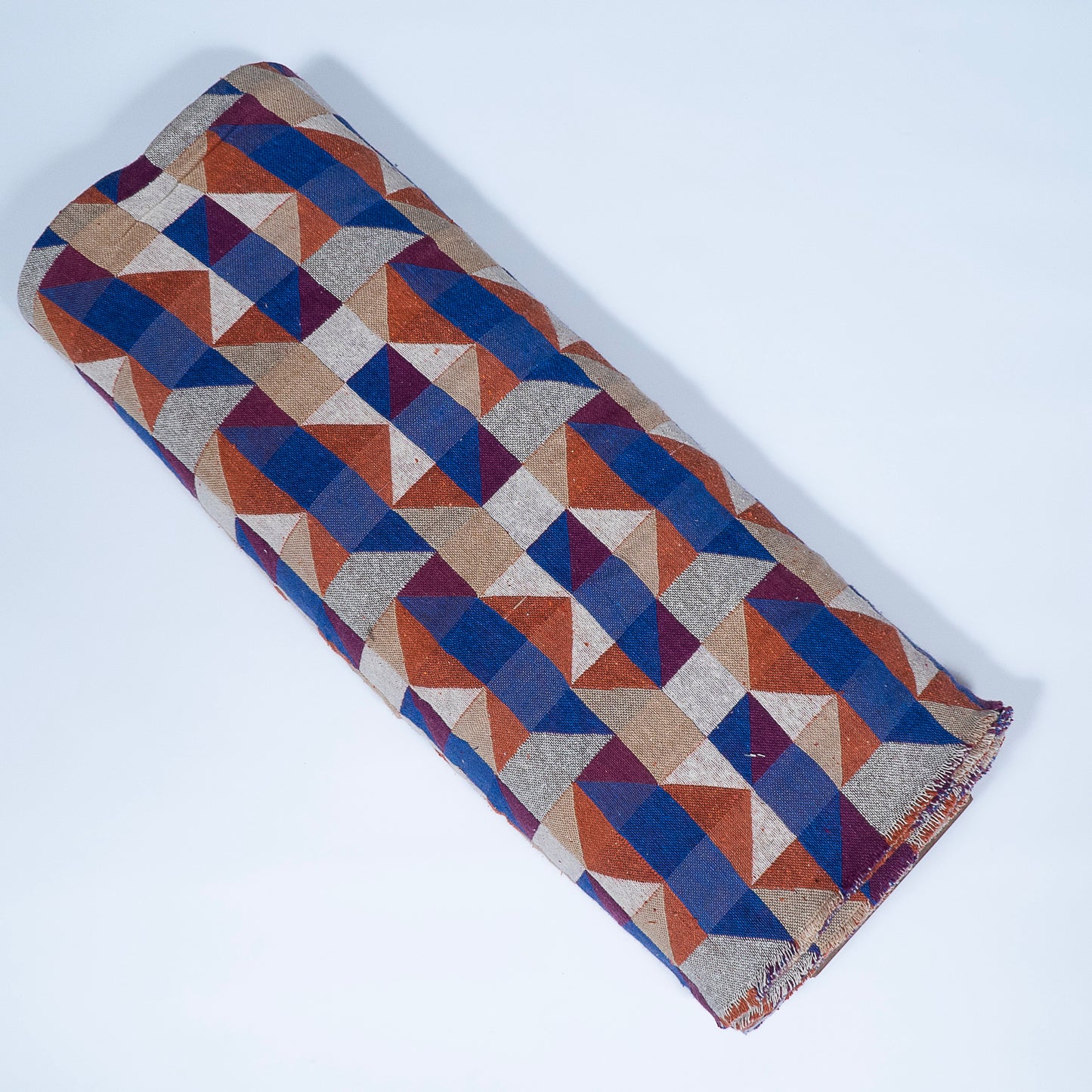 Multicolor Geometric Design Cotton Jacquard | SKU: JDD-434