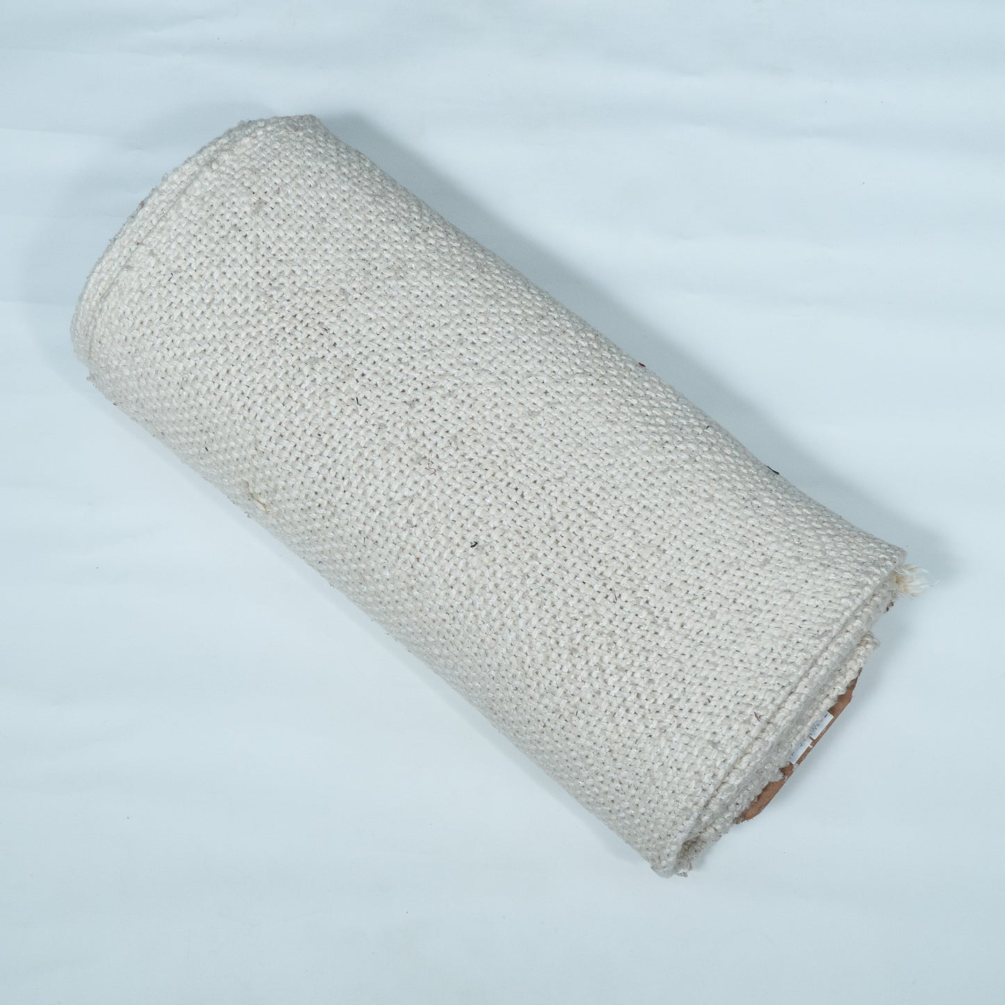 White Dyeable Cotton Blend Lurex Fabric | SKU: JDD-452