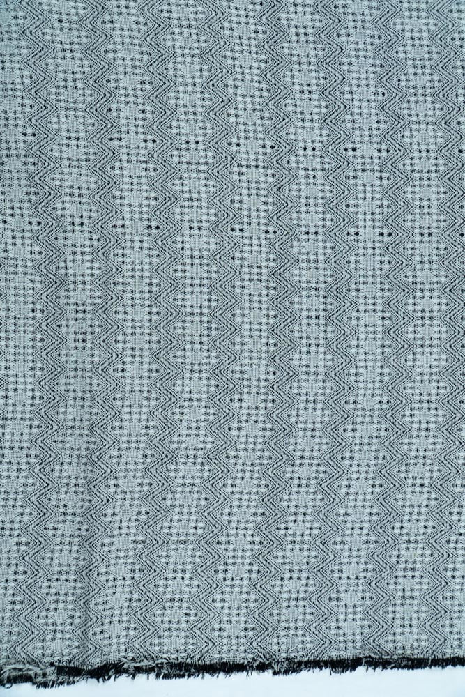 Black & White Chevron Cotton Jacquard (Sku: JDD-69)