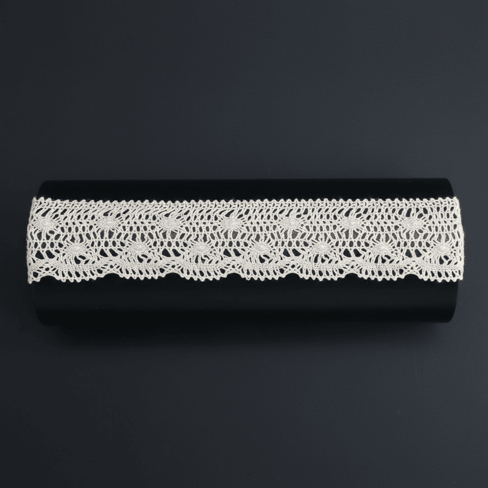 White Dyeable Crochet lace (Width : 2 Inch & Sku: K-11)