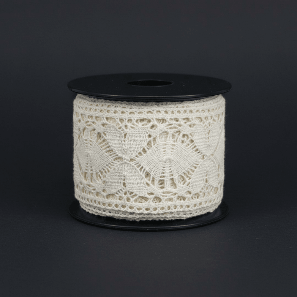 White Dyeable Crochet lace (Width : 1.5 Inch & Sku: K-17)