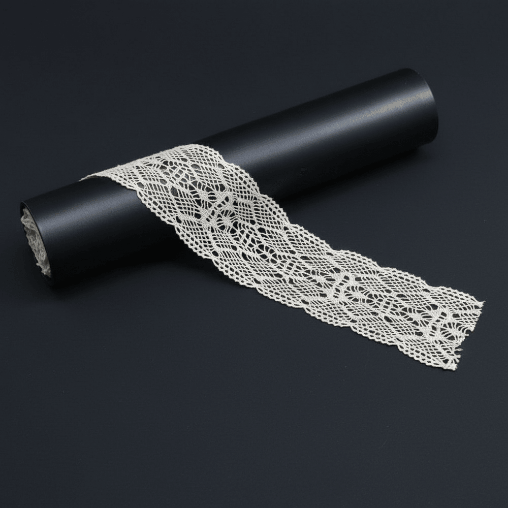 White Dyeable Crochet lace (Width : 2 Inch & Sku: K-18)