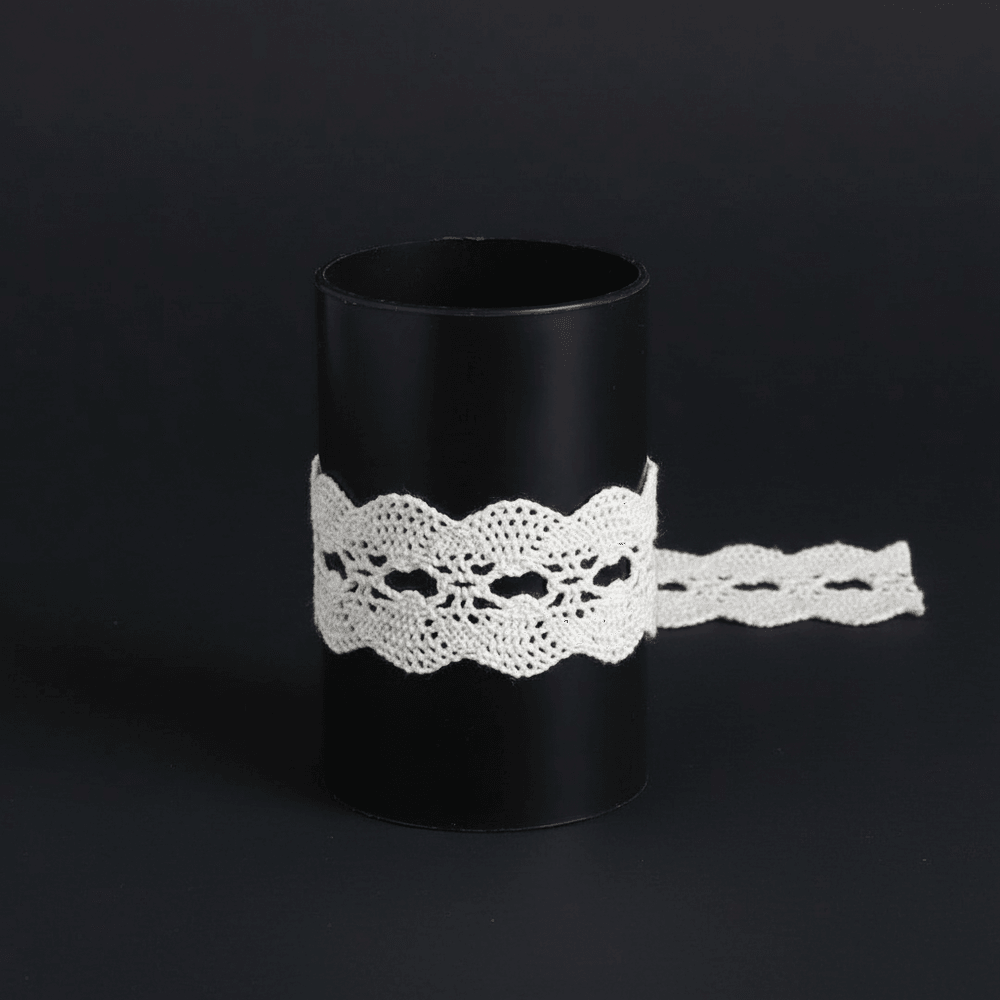 White Dyeable Crochet lace (Width : 3 cm & Sku: K-21)