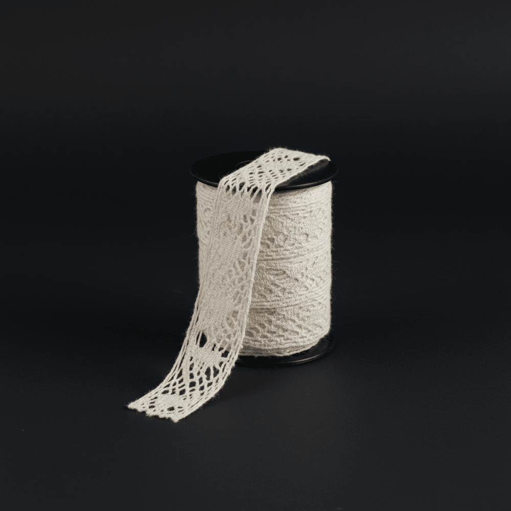 White Dyeable Crochet lace | SKU: K-26
