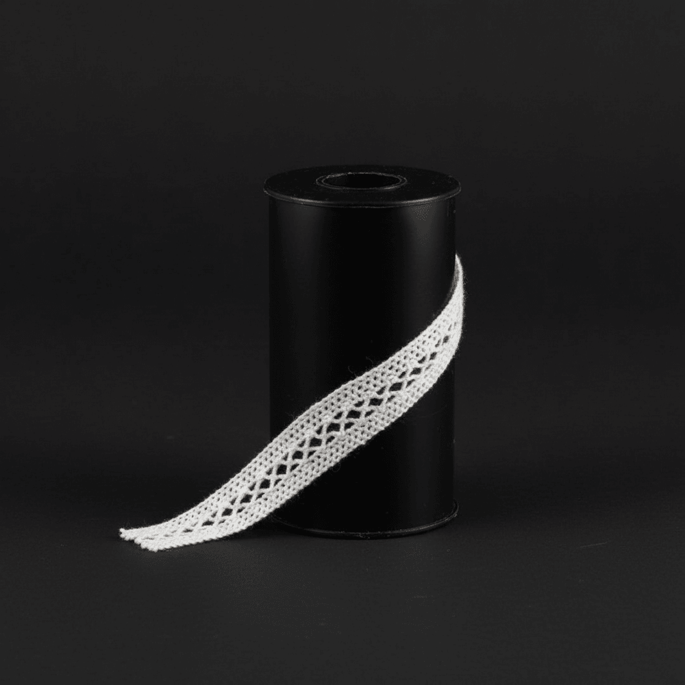 White Dyeable Crochet Lace (Width : 1 cm & Sku: K-36)