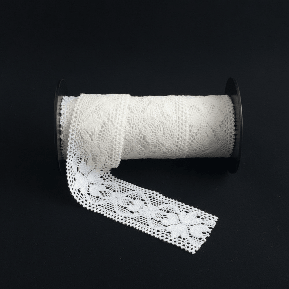 White Dyeable Crochet Lace (Width : 1.5 Inch & Sku: K-37)