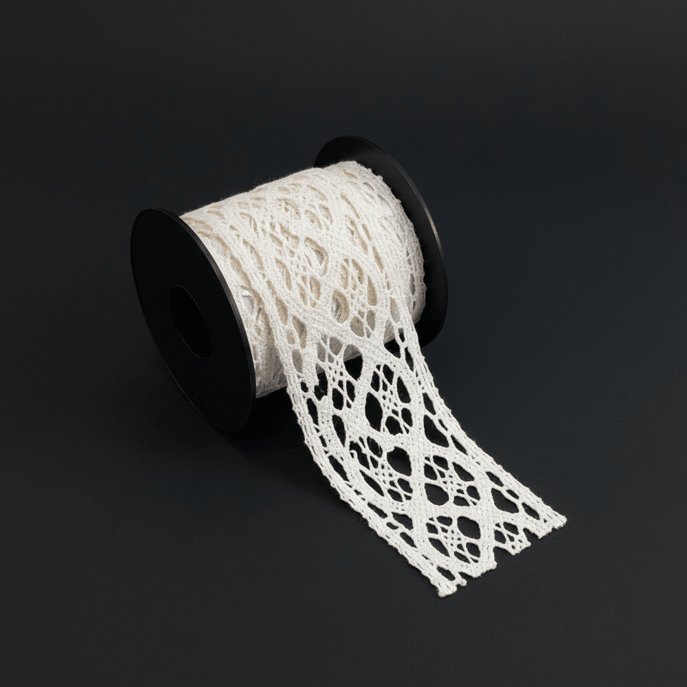 White Dyeable Crochet Lace (Width : 1.5 Inch & Sku: K-56)