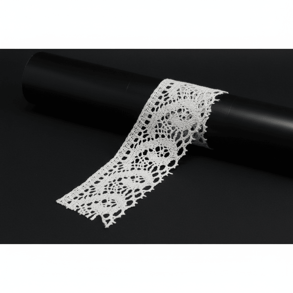 White Dyeable Crochet Lace (Width : 1.5 Inch & Sku: K-57)