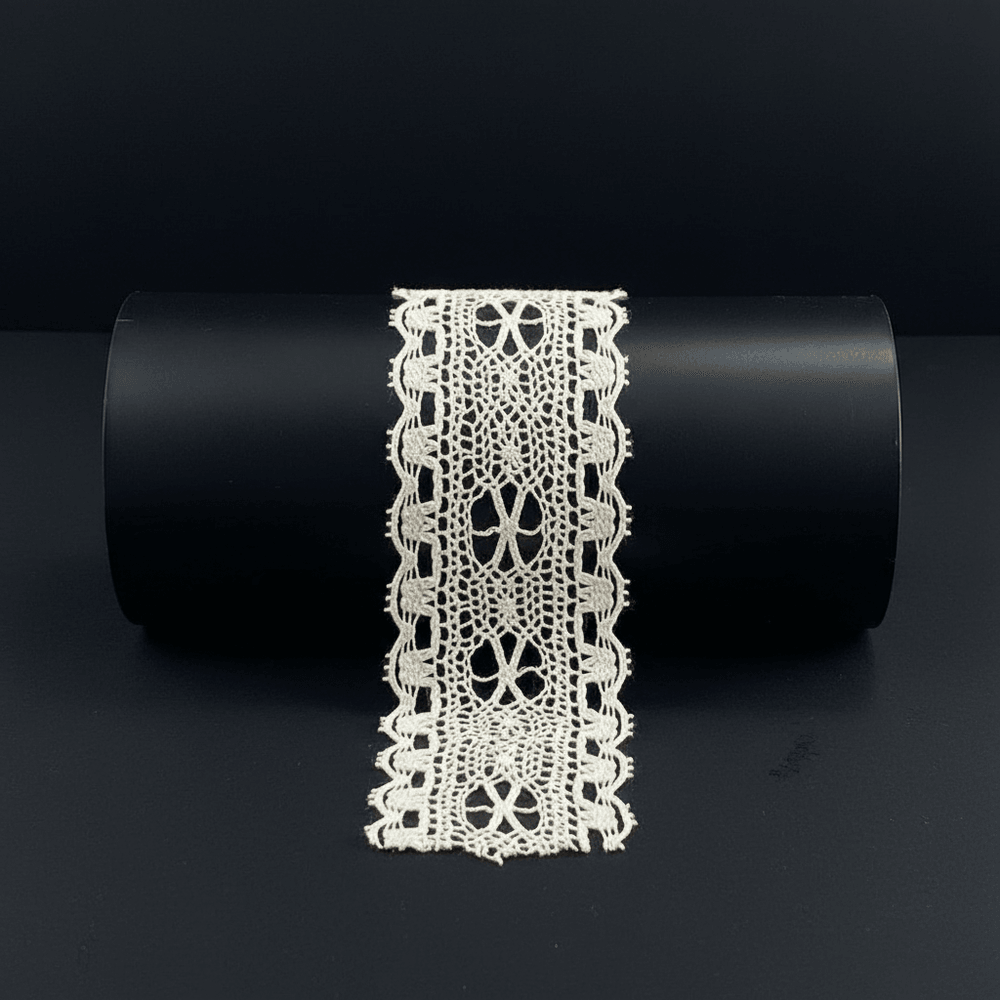 White Dyeable Crochet Lace (Width : 1 Inch & Sku: K-59)