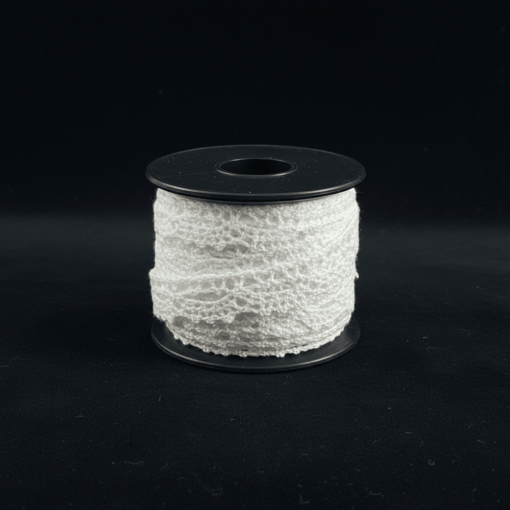 White Dyeable Crochet Lace (Width : 0.5 Inch & Sku: K-66)