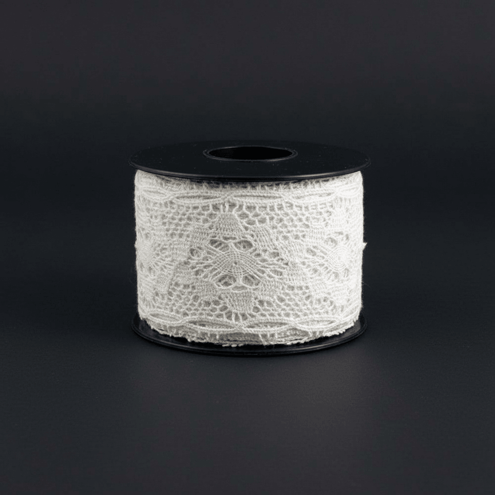 White Dyeable Crochet Lace (Width : 1.5 Inch & Sku: K-76)