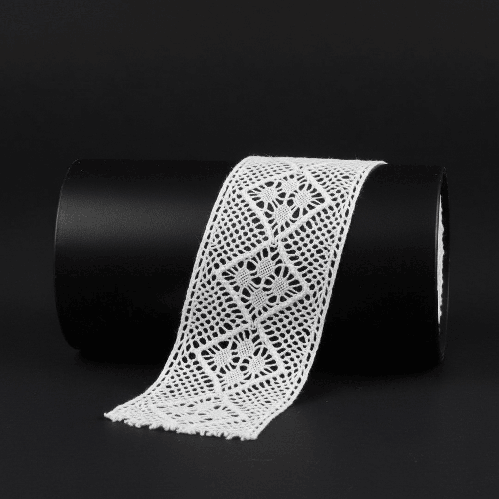 White Dyeable Crochet Lace (Width : 1.5 Inch & Sku: K-91)