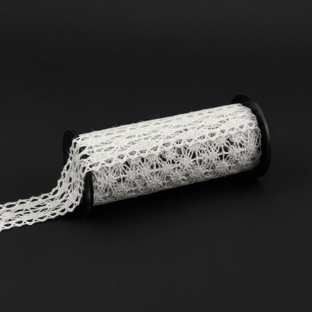 White Dyeable Crochet Lace (Width : 0.5 Inch & Sku: K-98)