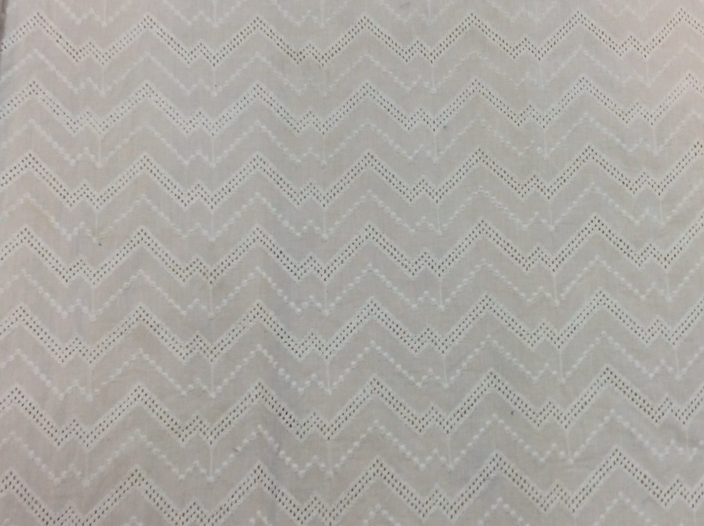 White lightweight Jacquard Fabric
