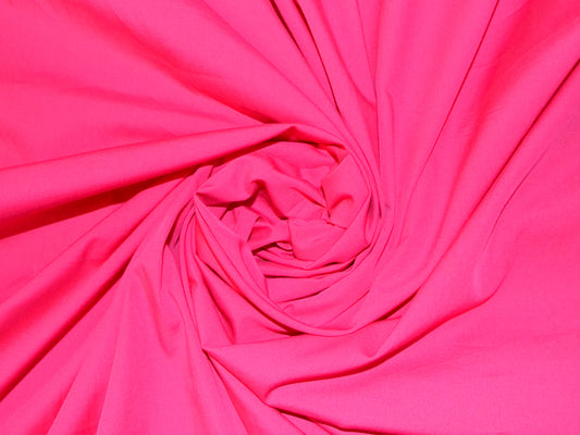 Pink Cotton Poplin Lycra