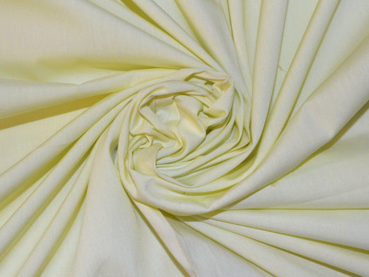 Yellow Cotton Poplin Lycra