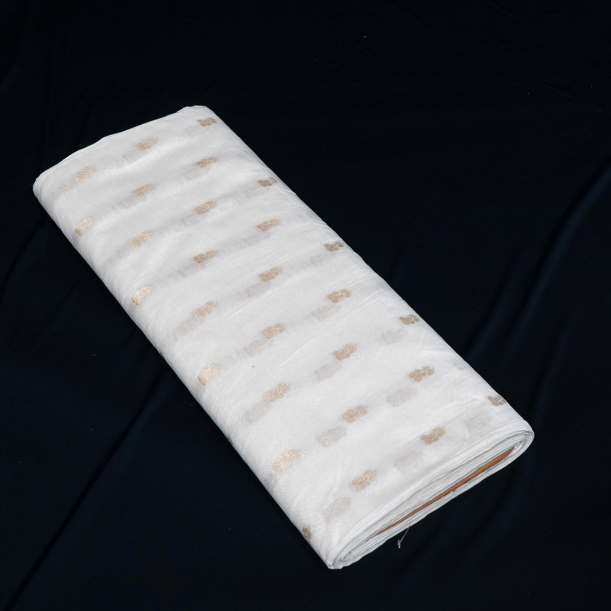 Golden Lurex Chanderi Fabric - 44" (112 cm)