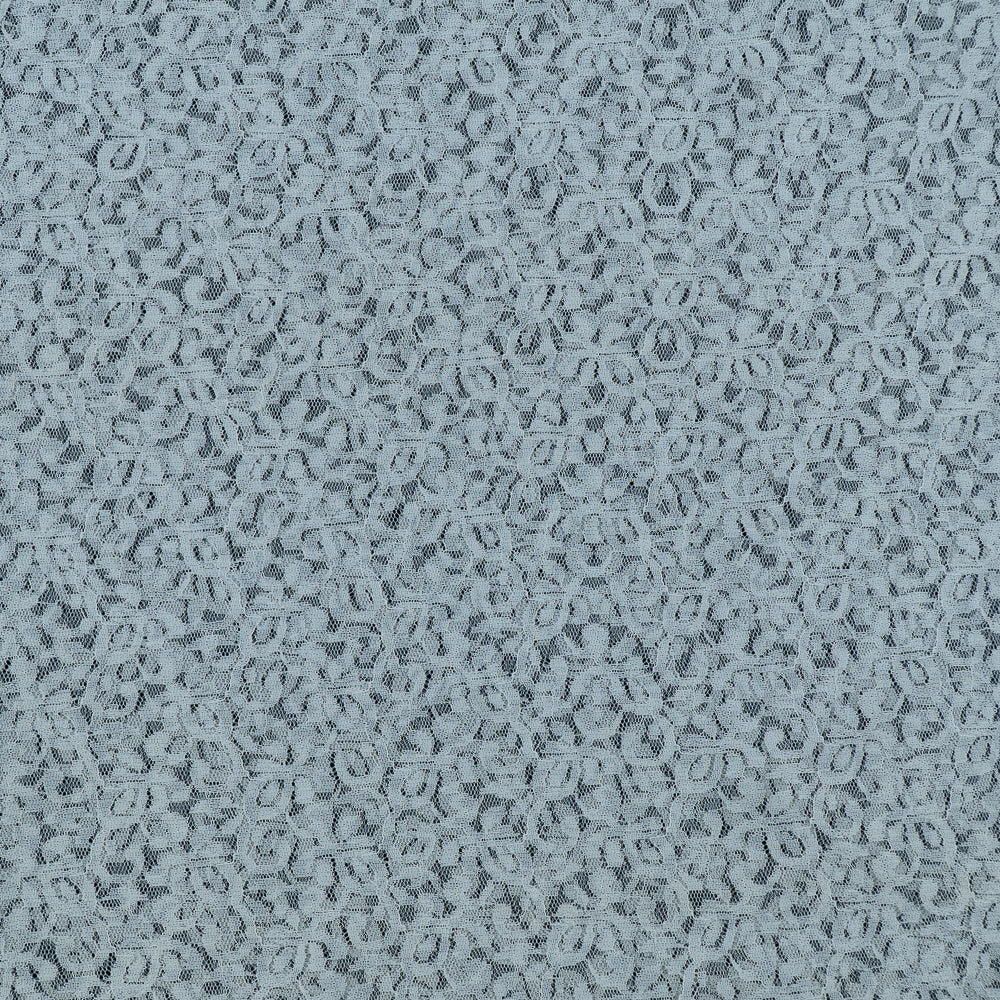 White Floral Design Dyeable Nylon Net (SKU: N-2)